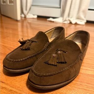 Cole Haan Brown Suede Loafers